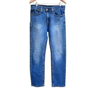 Levi's 513 Slim Straight Levis Flex Men's Medium Wash Jeans size 31 x 30 30W